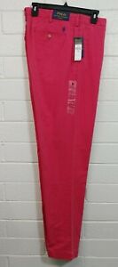NWT Men POLO RALPH LAUREN CHINO CLASSIC FIT PANTS Size 36Wx32L CASUAL Nantkt Red
