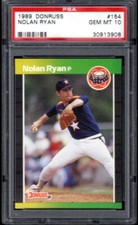 1989 Donruss Nolan Ryan #154 (908) PSA 10 Gem Mint 10 Astros GOAT HOF