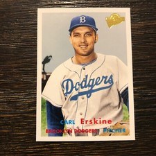 2005 Topps All-Time Fan Favorites Carl Erskine Card #24 Los Angeles Dodgers
