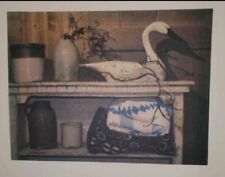 Billy Jacobs A Few Treasures 12 x16 Canvas Crocks Goose Primitive Country 