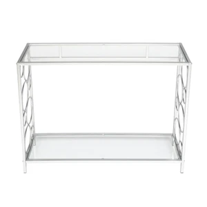 Toughened Glass Panel Console Table---Circle Shape - Picture 1 of 8
