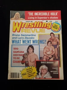 WRESTLING REVUE MAGAZINE August 1980 Hulk Hogan Dusty Rhodes - Picture 1 of 18
