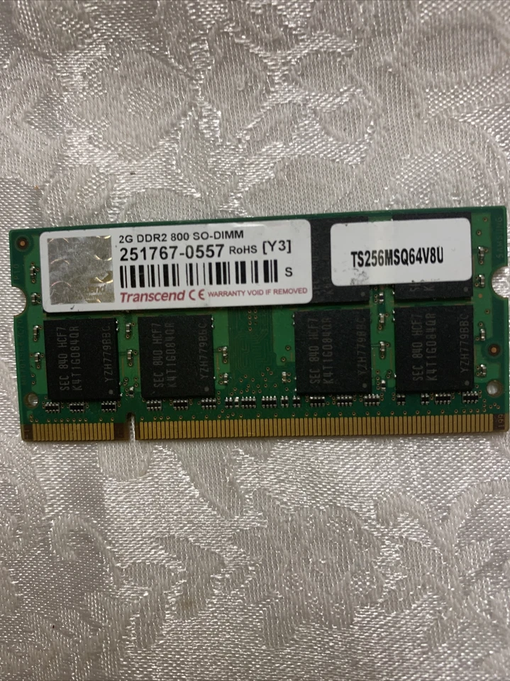 Transcend 2GB DDR2 800 SO-DIMM  (800MHz) laptop/ Notebook memory module - Image 1 of 2