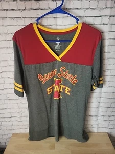 Colosseum Damen ISU Cyclones V-Neck Shirt grau/rot Damen - Größe XL - Bild 1 von 5