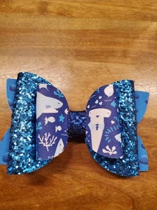 Shark Bow Shark Hair Bow Underwater ocean bow - Picture 1 of 1