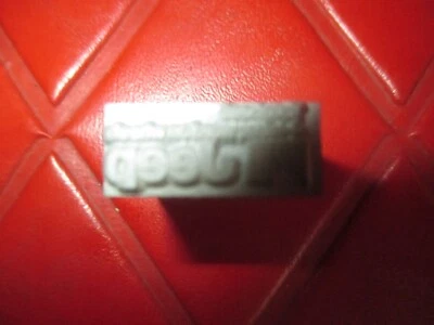 JEEP Vehículos Vintage METAL Y MADERA AÑOS 60 BLOQUE IMPRESORAS PEQUEÑAS Foto 1 de 2