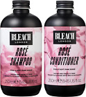 BLEACH LONDON Rose Shampoo 250 Ml and Rose Conditioner 250 Ml - High Pigmented S