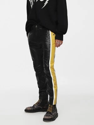 Diesel Leather P-MONTE-L Pant For Men Size 27 - Image 1 of 4