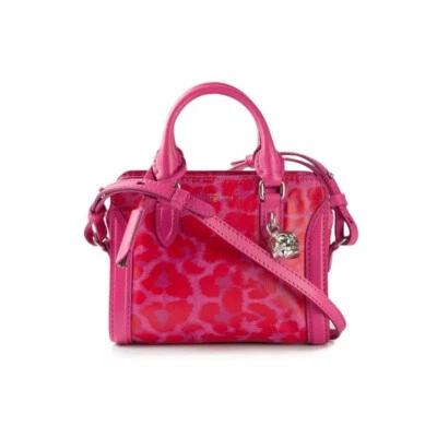 Cartera con candado pequeña Alexander Mcqueen® rosa llama edición limitada ECU   Foto 1 de 4