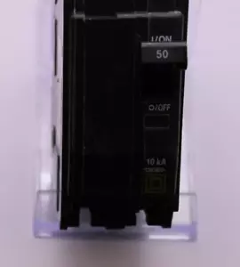 Interruttore Miniatura Quadrato D QO250CP - 50 A, 2 Poli, 120/240 VAC - Foto 1 di 3