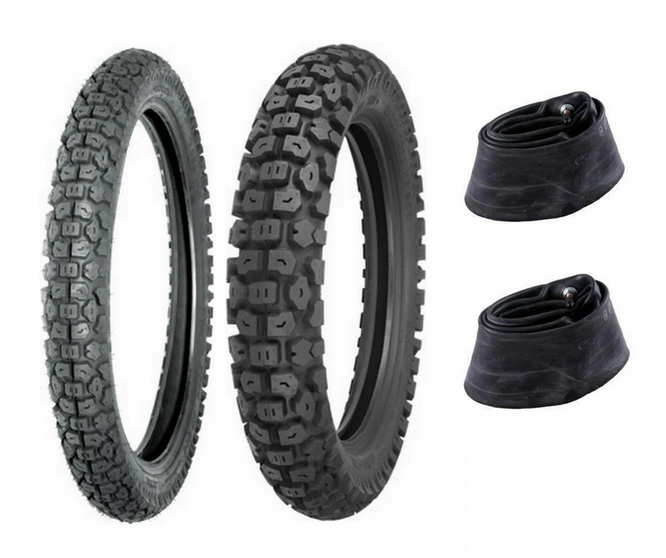 Shinko 3.00-21 & 4.60-17 244 Tires & Tubes Honda XL250R,XL350R & Kawasaki KLR250 - Image 1 of 2