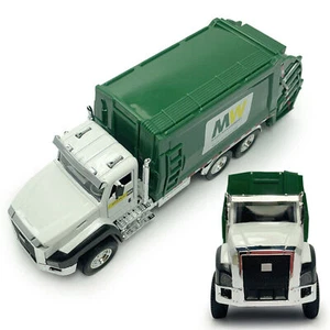 Modellino giocattoli camion con cassone ribaltabile 1:50 pressofuso gestione rifiuti veicolo estraibile - Foto 1 di 9