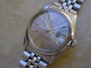 Rolex  Date 1500 w/ Rare Silver Gray Color Sigma Dial!!  - Picture 1 of 12