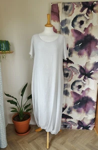 OUT OF XILE Light grey bubble hem dress size 3 UK 14/16 - Picture 1 of 6