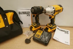 DeWALT 18V DCF900 1/2" + DCF923 3/8" Schwein Ring Schlagschrauber 2 x 5 AH Kit + Tasche - Bild 1 von 4