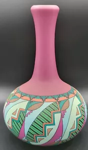 Vnt Austin Collection Limited Edition Pottery Vase Hand-painted Signed 1989 - Picture 1 of 4