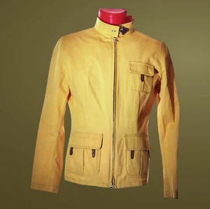Fay Jacke Damen Klein Reißverschluss Stehkragen Taschen Leicht Orange - Bild 1 von 9