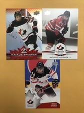 Natalie Spooner Team Canada Women 3 Card Lot Upper Deck
