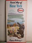 Original ca 1962 Esso Reisekarte von NEW YORK Roadmap M103