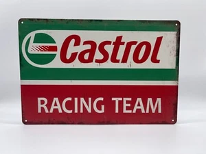 Blechschild Castrol Racing Team 20x30cm Nostalgie Retro Reklame Vintage Garage - Bild 1 von 1