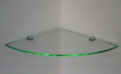 MENSOLA AD ANGOLO PERSPEX MENSOLA IN VETRO TRASPARENTE RIPIANO DOCCIA RIPIANO AD ANGOLO MODERNO - Immagine 1 di 2