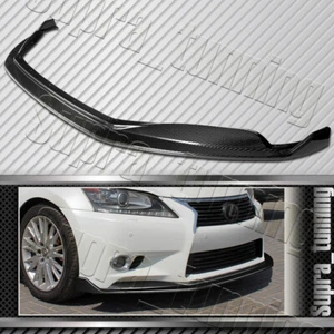 Real Carbon Fiber Front Bumper Spoiler Lip For 2013-2015 Lexus GS350 GS450h Base - Foto 1 di 5