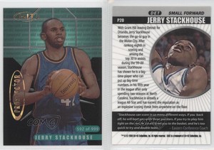 2000 Sage Hit Prospector Emerald /999 Jerry Stackhouse #P20
