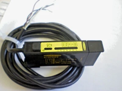 BANNER D12EN6FP  EXPERT TEACH MODE PLASTIC FIBER OPTIC SENSOR, NPN MODEL - Image 1 of 2