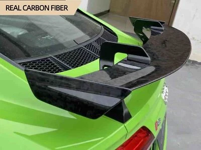 For Audi TT TTS TTRS Coupe 15-20 Forged Carbon Fiber Rear Trunk Spoiler Wing Lip - Image 1 of 4