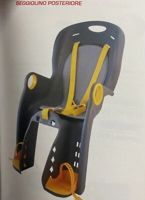 seggiolino posteriore bici Colore Blu Scuro - Immagine 1 di 4