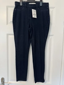 Next Jersey Denim Crop Leggings Sz 12 Brand New With Tags - Picture 1 of 3