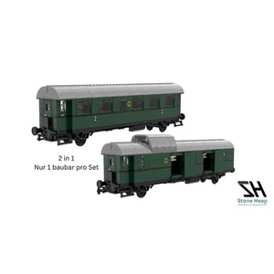 Stone Heap Passenger and Luggage Car 2 in 1 SH-3006 NEW in OVP - Picture 1 of 10