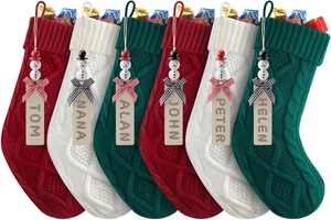 Medias de Navidad personalizadas - Medias colgantes de 18 pulgadas con muñeco de nieve hágalo usted mismo  - Imagen 1 de 11