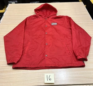 Brixton Coach’s Windbreaker Hooded Snap Jacket Size XL - Picture 1 of 6