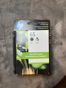 HP #65 2pack Cartucce di Inchiostro Combo 65 Nero e Colore Nuove Originali - Foto 1 di 3