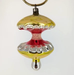 Vintage Merkur Glas Weihnachten Apfelkern Ornament West Germany 4" - Bild 1 von 6
