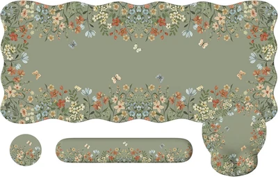 Icasso Desk Mat Set,Large Mouse Pad with Wrist Rest,Ergonomic Keyboard Wrist Sup - Image 1 of 4