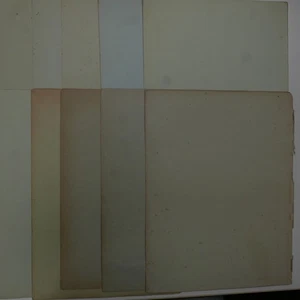 10 Blatt echtes Altpapier antik 1-seitiges Normalpapier mit hellgrüner Alterung - Bild 1 von 7