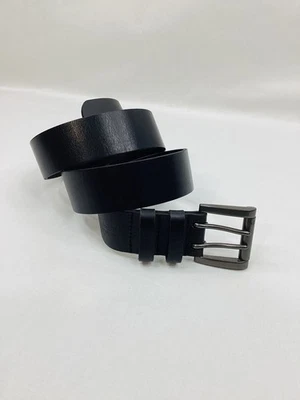 Cinturón Levi's de cuero negro para hombre talla 38 #11LVO277 ancho 1-1/2 pulgadas nuevo sin etiquetas Foto 1 de 4