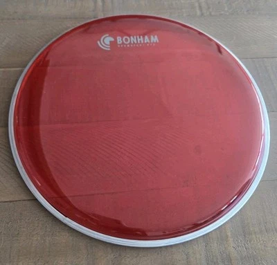 BONHAM DRUMHEADS Bonham DRUM HEAD HYD RED Clear 12 Inch Tom Batter HEAD 2 Ply New UK Brand