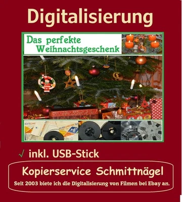 10x Hi8 Kassetten digitalisieren, überspielen als MP4 auf USB-Stick inkl.  - Bild 1 von 4