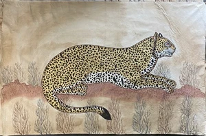 Pintura de leopardo Jaime Parlade años 80 "46 pulgadas X 70 pulgadas" - Imagen 1 de 10