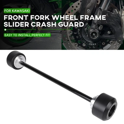 Front Fork Wheel Frame Slider Crash Guard For KAWASAKI Ninja H2 SX SE Ninja H2R - Image 1 of 4