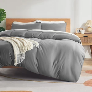 King Duvet Cover Set,Jersey Knit - 3 Pieces Ultra Soft, Breathable and Wrinkle-F - Picture 1 of 8