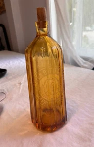 Botella Meyer Bottling CO.San Francisco CA Seltzer dorada/ámbar con tapa de corcho de colección - Imagen 1 de 16