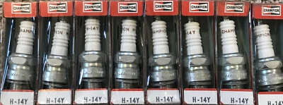 Nuevo de Lote Antiguo (2) Bujías Champion H-14Y Años 50-60 Studebaker Am. Motores Ford Tractor G Foto 1 de 2