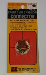 5 Positionen Crimp Typ Karte Rand Stecker GC Electronics 41-175 - Bild 1 von 4