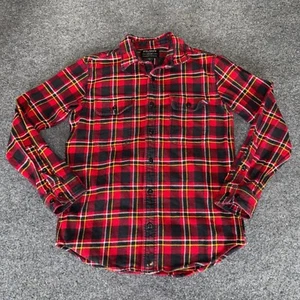 CC Filson Flannel Shirt Plaid Button Up Red Long Sleeve Men Small Outdoor Hiking - Picture 1 of 7