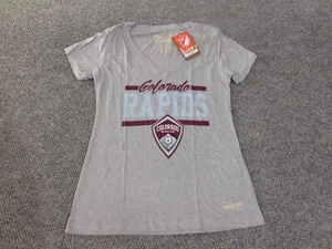 colorado rapids shirt womens Large Gray Mitchell and Ness V-neck college - Picture 1 of 11