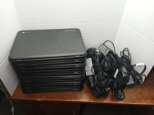 LOT OF 10 - Lenovo N21 Chromebook / Intel Celeron/ 11.6"/ 16GB RAM/ HDMI/ Webcam - Picture 1 of 5